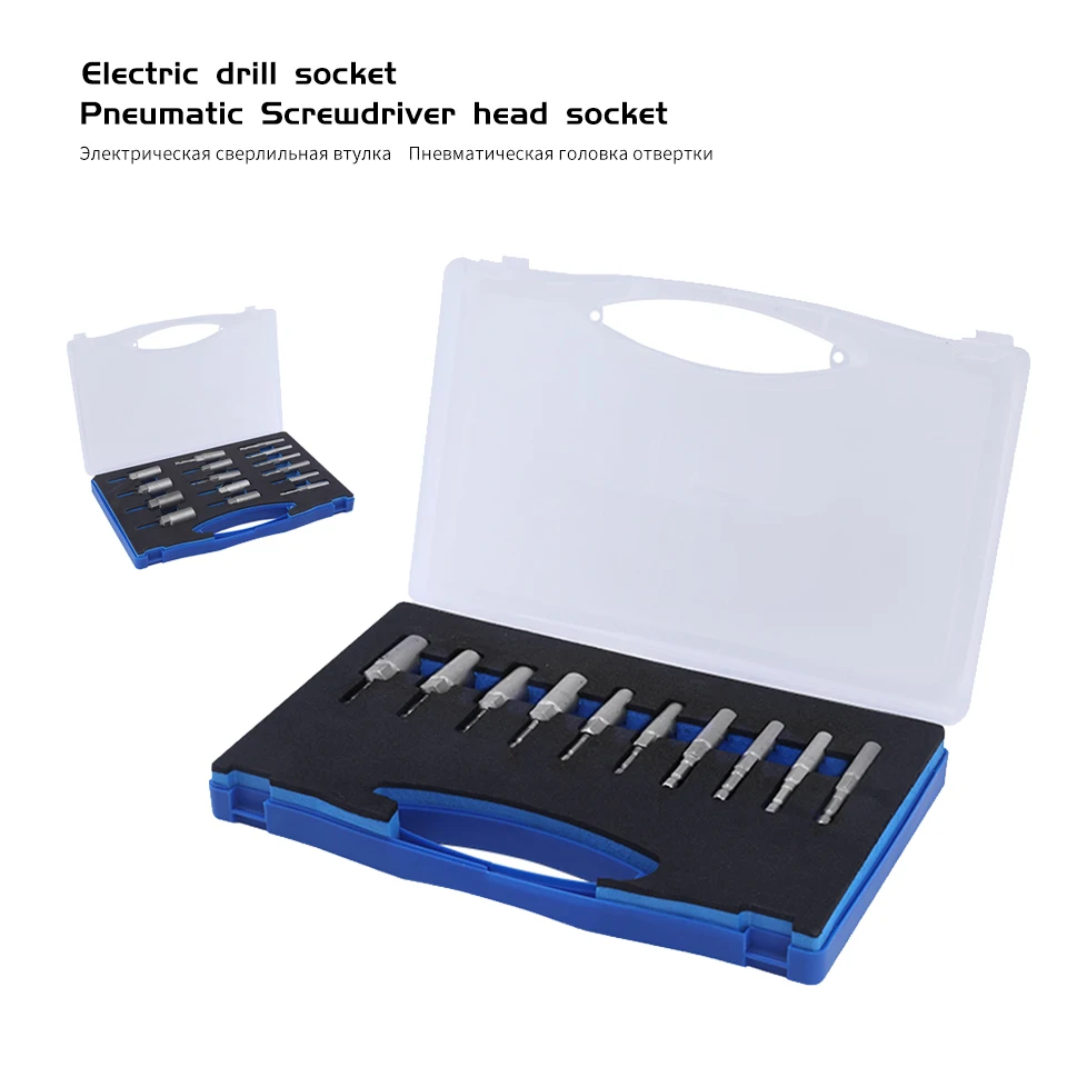 

15pc 1/2 Impact Socket Adapter Hex Socket Set Deep Long 1/4 Drive Socket Set 3/8 Dados De Impacto Douille Torx Femelle Doppenset