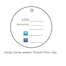 100 шт. личность дизайн пользовательские одежды печатных ценники, индивидуальные волосы одежда бумаги бирка и этикетки