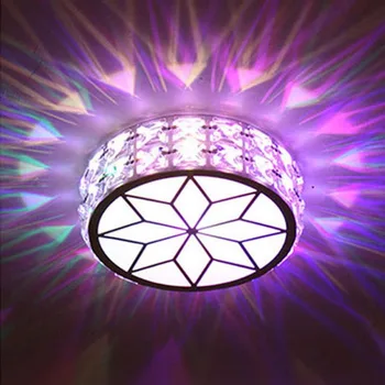 

1pcs Blue light lamp modern crystal LED saving bright ceiling fixture chandelier