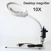 10x Multifunctional Desktop Magnifier Jewelry Loupe Adjustable Angle Reading Watch Repair Magnifying Glass 48pcs LED Desk Light ► Photo 1/6