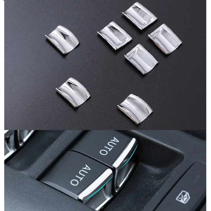  7 pcs Car Interior Door Window Lift Switch Trim Stickers Decals For Honda Civic 10th 2016 2017 2018