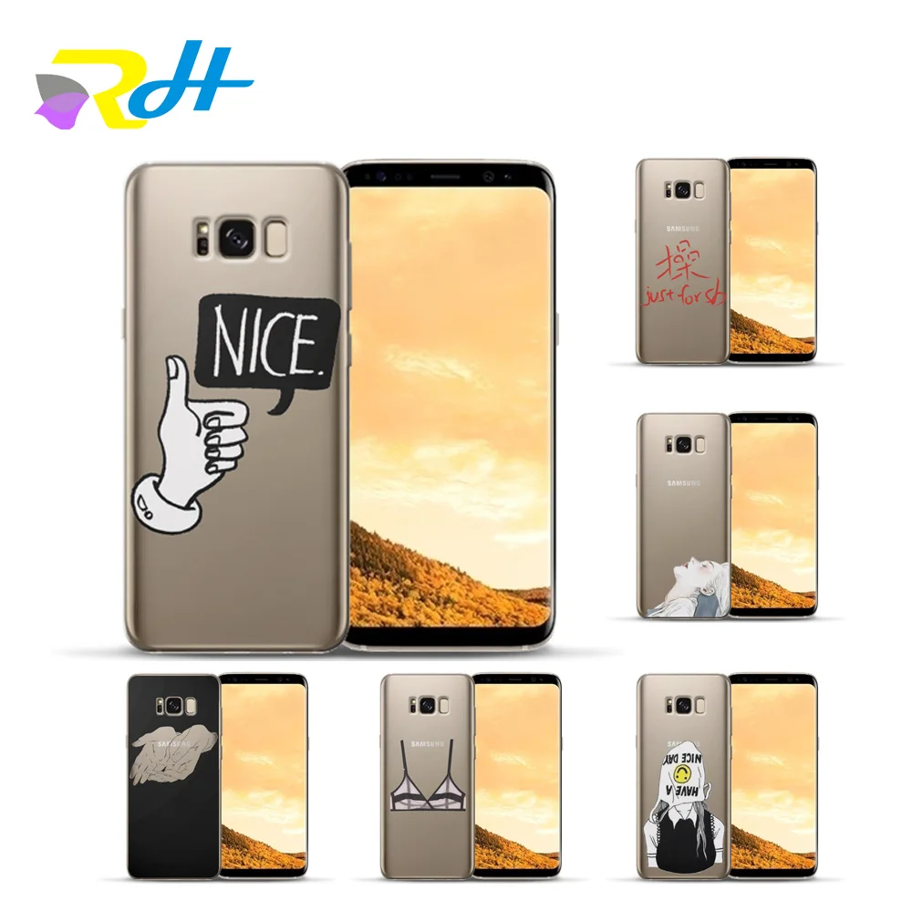 

Soft TPU Cover for Samsung Galaxy S8 Case Look up for Samsung S9 Case for Samsung S7 Edge S8 S9 Plus J3 J5 J7 2016 2017