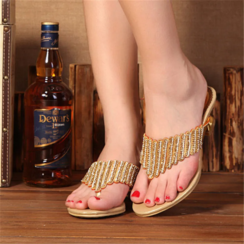 Женские шлепанцы со стразами роскошная Брендовая обувь лето 2018|brand slippers|slippers