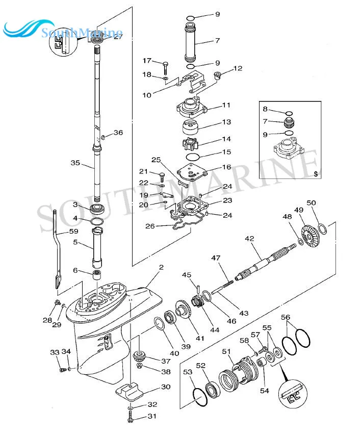 F25-04000005 шестерни и F25-04020000 вперед Шестерни и F25-04070004 обратный Шестерни для Parsun HDX Макара мотор 4-ход F20