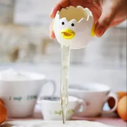 Забавные Кухня гаджеты яичный сепаратор яичный желток Белый сепаратор аксессуары для указателей разделов Кухня гаджеты выпечки
