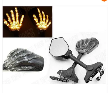 

Skull LED Turn Signal Indicator Lights Mirrors For Suzuki SV650/S SV1000/S GSR600 GSX650F GFV650 GSXR 1300R Hayabusa GSXR1100