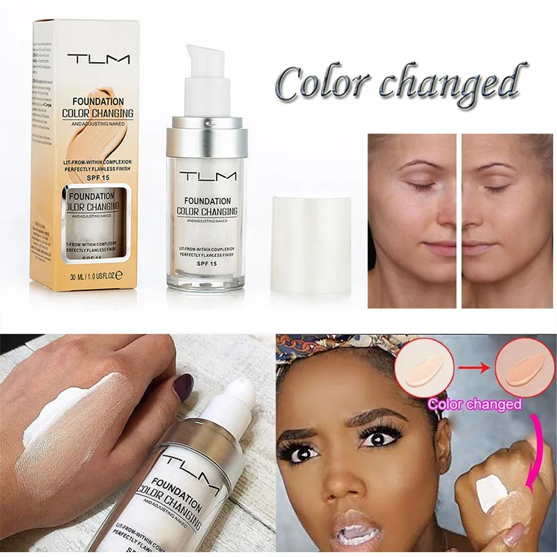 Colour Changing Foundation Makeup Base Nude Face Liquid Cover Concealer QRD88 | Красота и здоровье