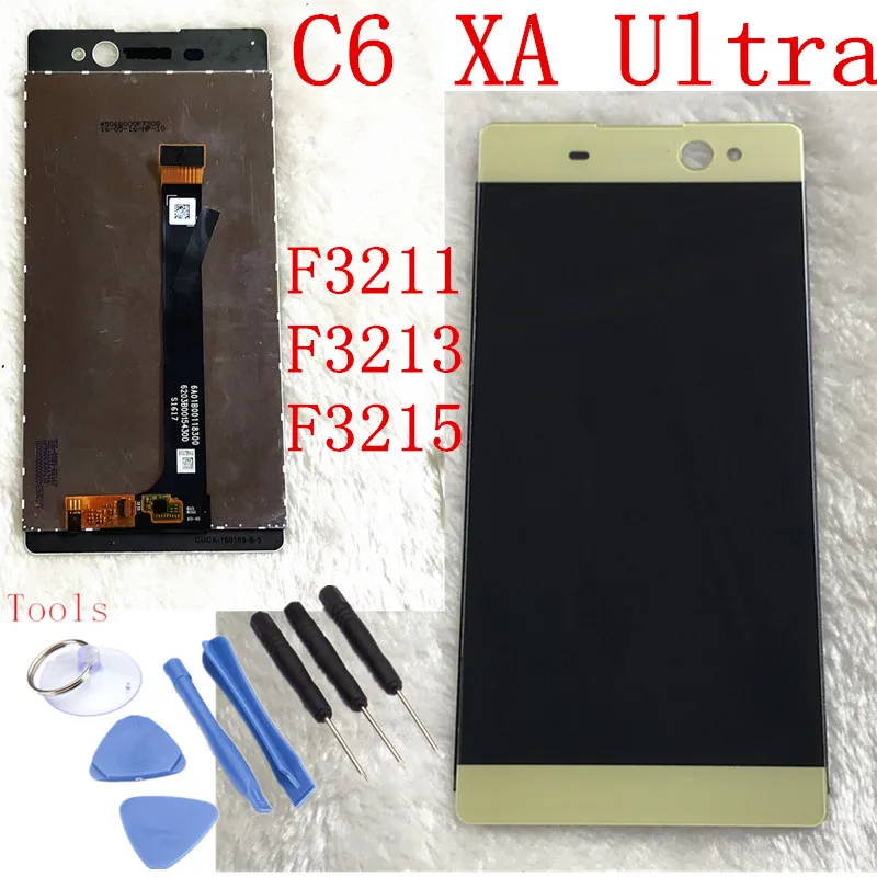 

For SONY Xperia C6 XA Ultra LCD Display Touch Screen Digitizer Assembly Replacement F3211 F3213 F3215 For 6.0" Sony XA Ultra LCD