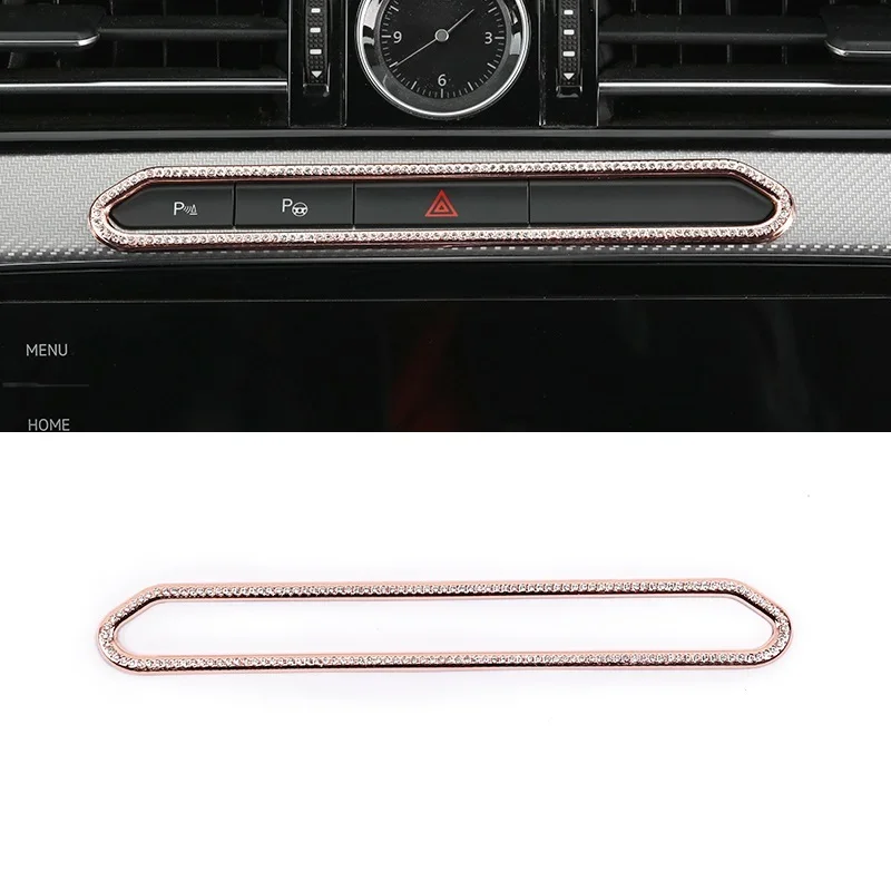 

Car Interior Excent Chromium Auto Automovil Automobile Modification Parts Accessory Bright Sequins 18 19 FOR Volkswagen Magotan