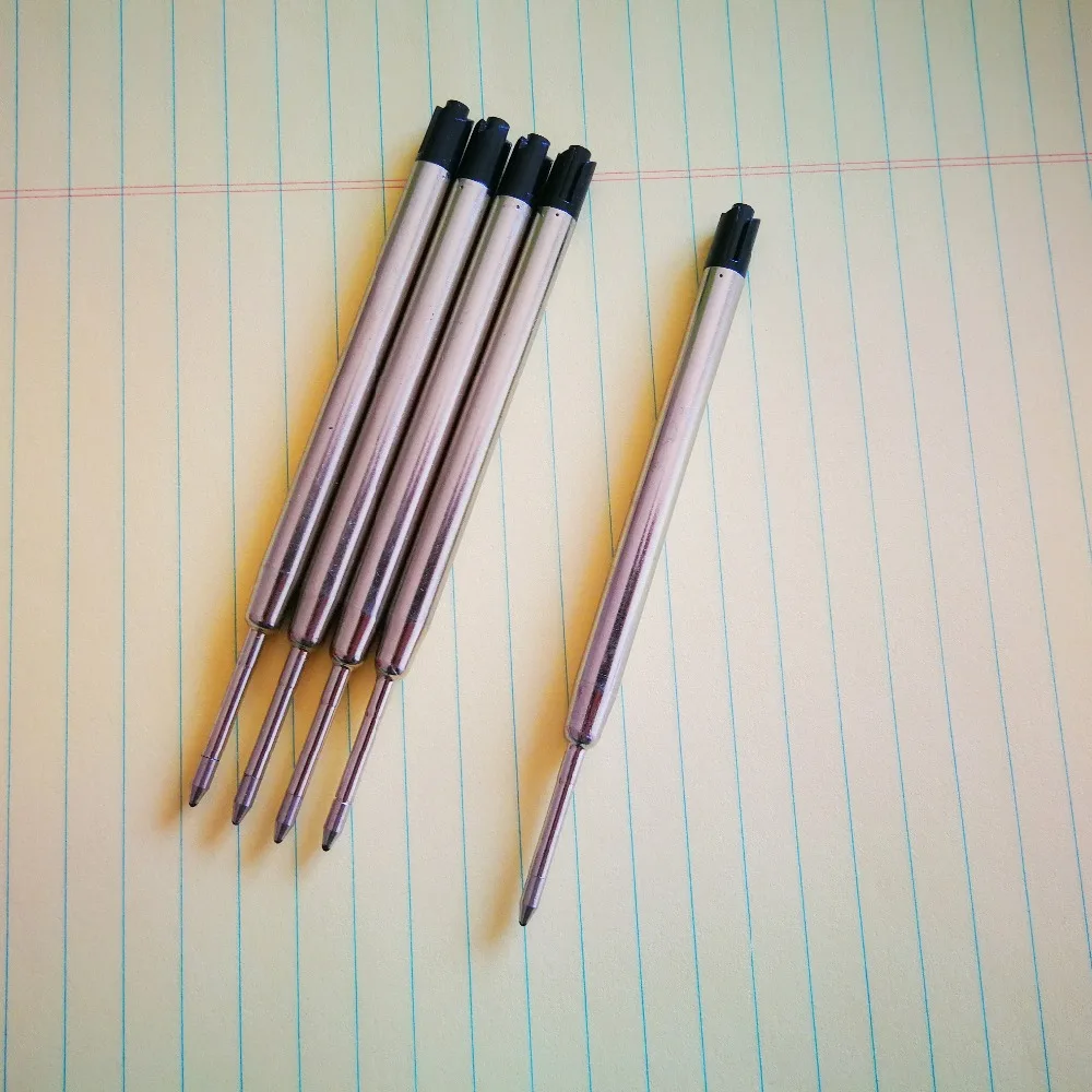 Aliexpress.com : Buy 5pcs/lot Ballpoint Pen Refill 0.7MM Blue Black Ink Roller Ball Refills for ...