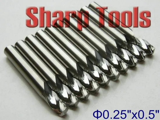 single flute cutter spiral bits