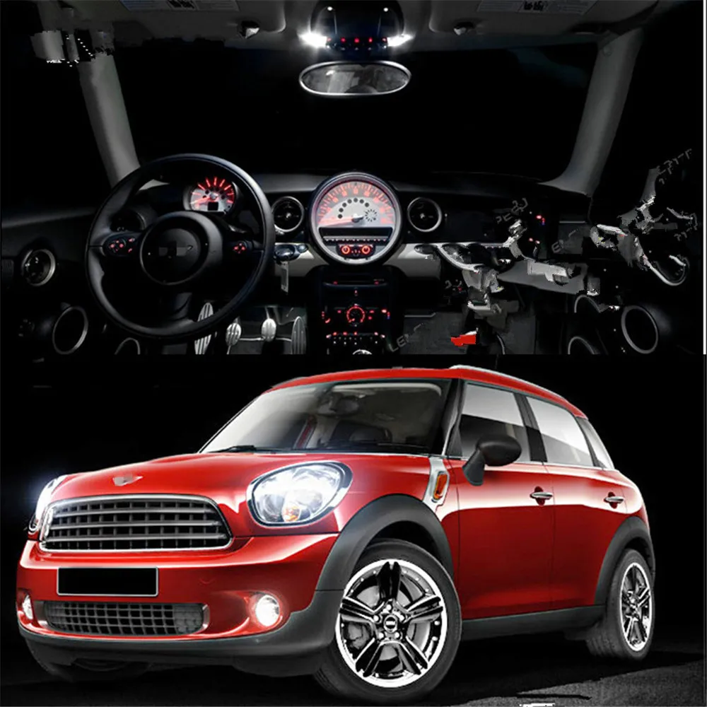 Us 17 88 15 Off Car Stying 13pcs Per Set Canbus Error Free For Bmw Mini Cooper R55 R56 Led Interior Light Kit Package Aug 2010 In Decorative Lamp