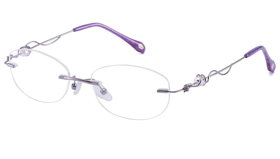 Konichenr, без оправы, по рецепту, оправа для очков для женщин, оптическая близорукость, прозрачные Линзы для очков, металлические женские очки