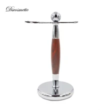 Хромирующий металический бритвы и кисть для бритья на подставке подставка влажное бритье наборы