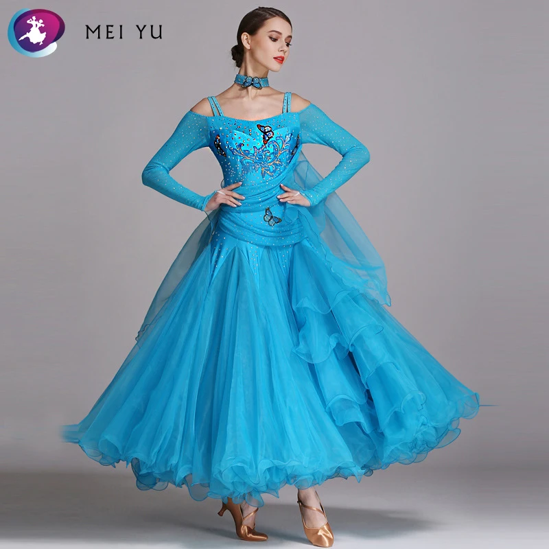 

MEI YU YL230 Modern Dance Costume Women Ladies Dancewear Waltzing Tango Dancing Dress Ballroom Costume Evening Party Dress