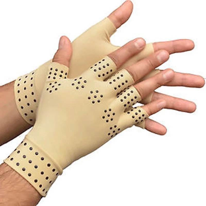 Arthritis Therapy Gloves Relief Arthritis Pressure Pain Heal Joints Magnetic Therapy Gloves Support Hand Massager Toiletry 3