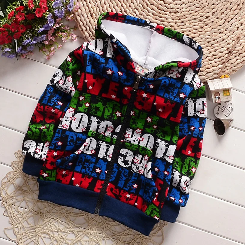 Baby Boys Jacket Winter Clothes 2016 Spring New Kids Outerwear Coat Thick Clothes Children Clothing With Hooded Baby Boys Jacket