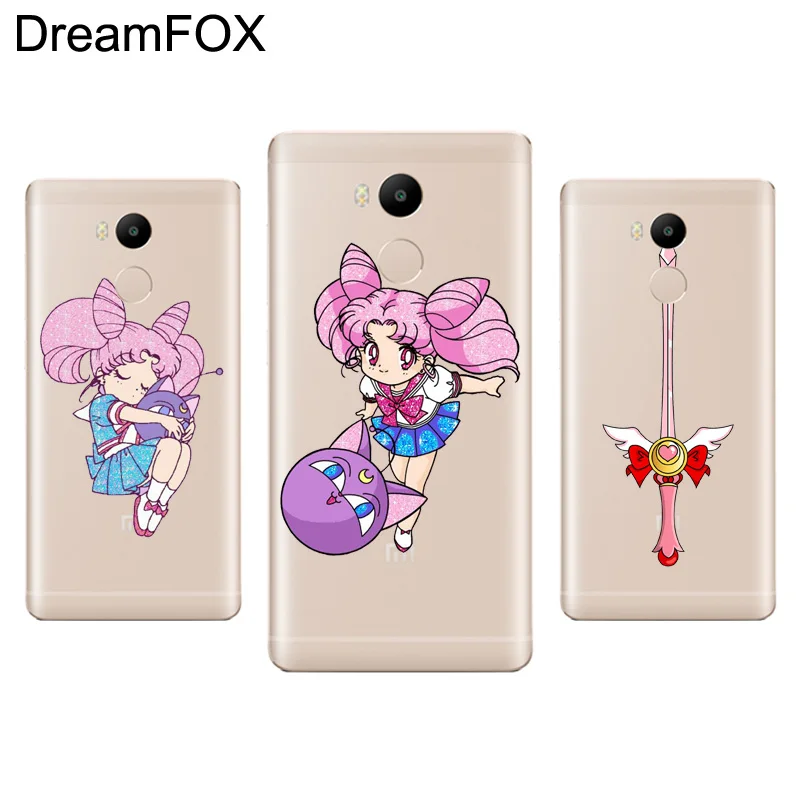 

DREAMFOX M133 Sailor Moon Cute Soft TPU Silicone Case Cover For Xiaomi Redmi Note 3 4 4X 5 5A 6 7 Pro Global