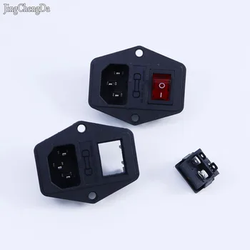 

1Pcs HIGH QUALITY Red Light Power Rocker Switch Fused IEC 320 C14 Inlet Power Socket Fuse Switch Connector Plug 10A 250V B2C