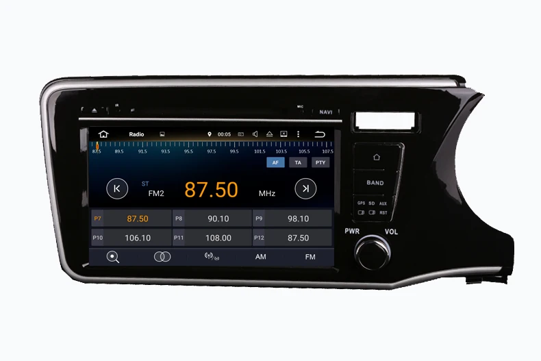 Discount 9" two din car radio gps player for honda city RHD 2014-2017 with android 9.0 system octa core 4G RAM 32G ROM wifi audio 7