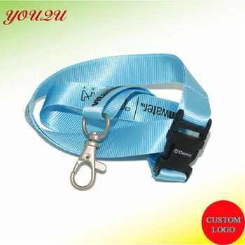 

Nylon lanyard can custom own logo with hook and breakway buckle MOQ 500 PCS