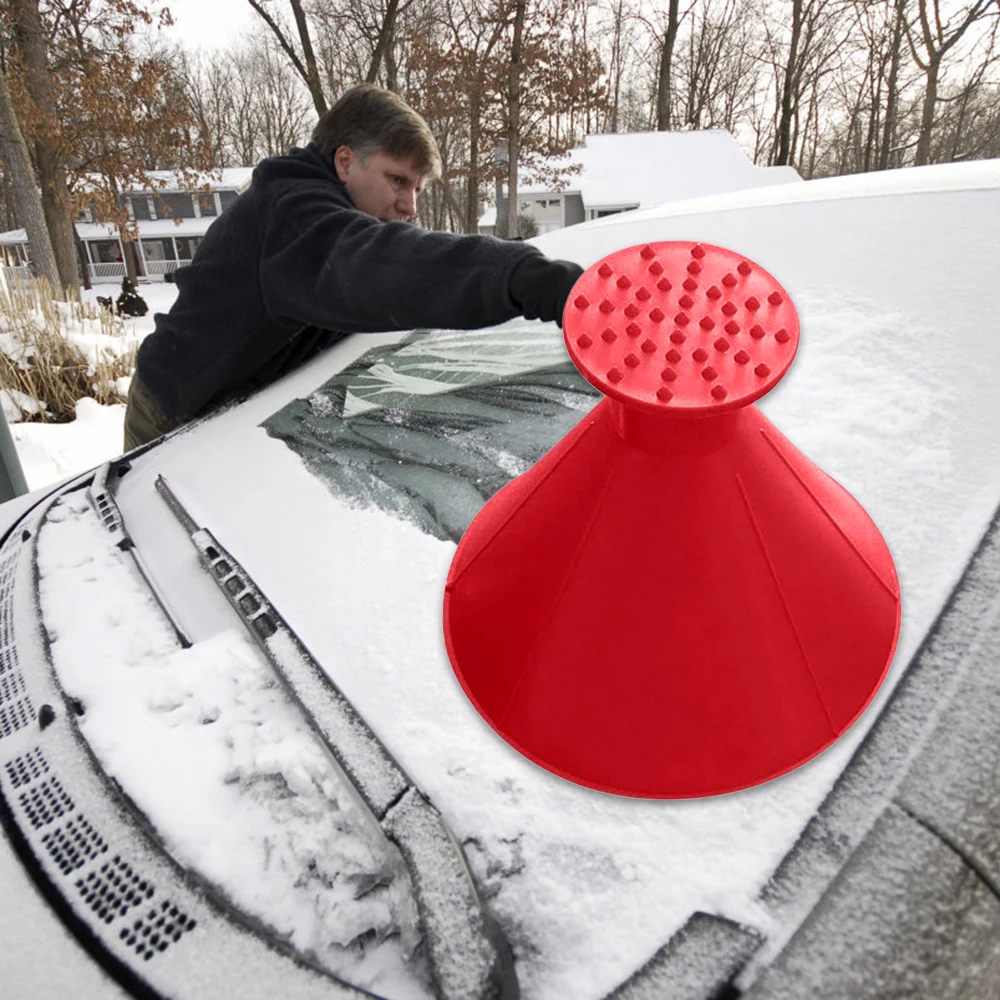 

Magic Cone-Shaped Windshield Ice Scraper Snow Becomes A Funnel Windshield Ice Shovel Snow Shovel Tool Funnel