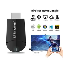 Miracast 1080 P tv Stick беспроводной Wifi Дисплей ТВ HD 2,4G/5G двухъядерный мини-компьютер tv Stick Wifi Дисплей приемник ключ для iOS Android