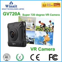 2017 Freeshipping 2600 мАч battery4 LEDSdisplay VRcamera спорт DV super720 градусная панорама 28fps спорт камера wifi full hd камеры