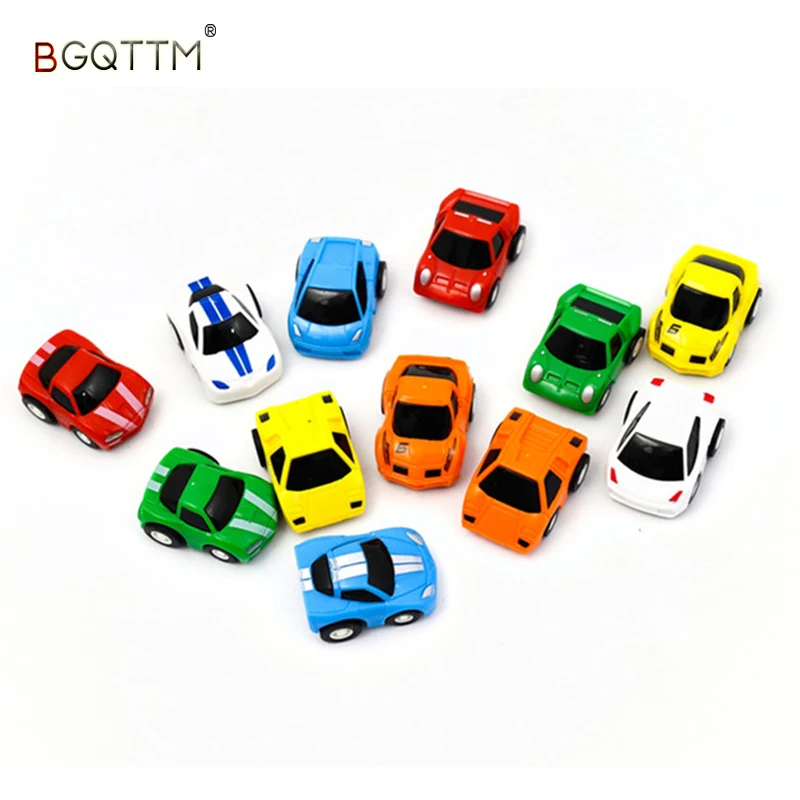 12Pcs/Lot 2016 Classic Car Mini Toy Gifts To Children Pull Back Car