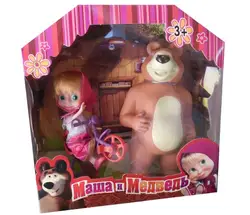 Лучшие модные детские подарок на день рождения игрушки для девочек Mashae медведь обучающая кукла милая детская кукла мультфильм