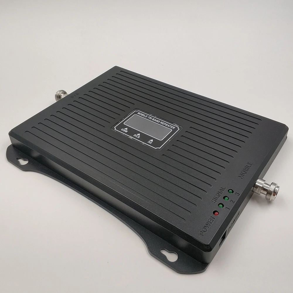 2G/3G/4G Celular Signal Booster Tri Band for GSM 900+DCS/LTE 1800+WCDMA 2100 Mhz Cell Phone Signal Repeater Amplifier 73dB Gain
