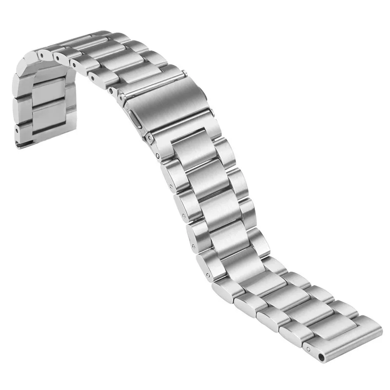 Браслет Для Xiaomi Mijia, кварцевые часы, ремешок для мужчин и женщин, на запястье, металл, нержавеющая сталь, для Xiaomi Mijia, кварцевые часы, ремень ZZQing - Цвет: Серебристый