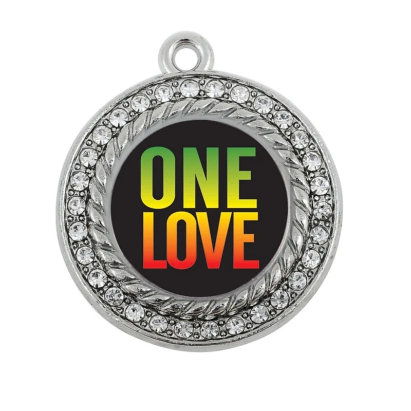 

ONE LOVE CIRCLE Шарм в античном стиле посеребренные ювелирные изделия