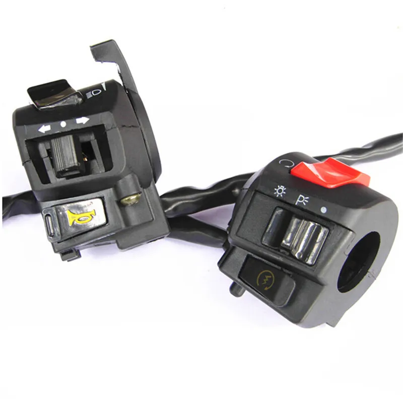 

Free Shipping Motorcycle Switch Light Turn Signal Horn Scooter Turn Signal Control Button Universal Motorbike Handlebar Switches