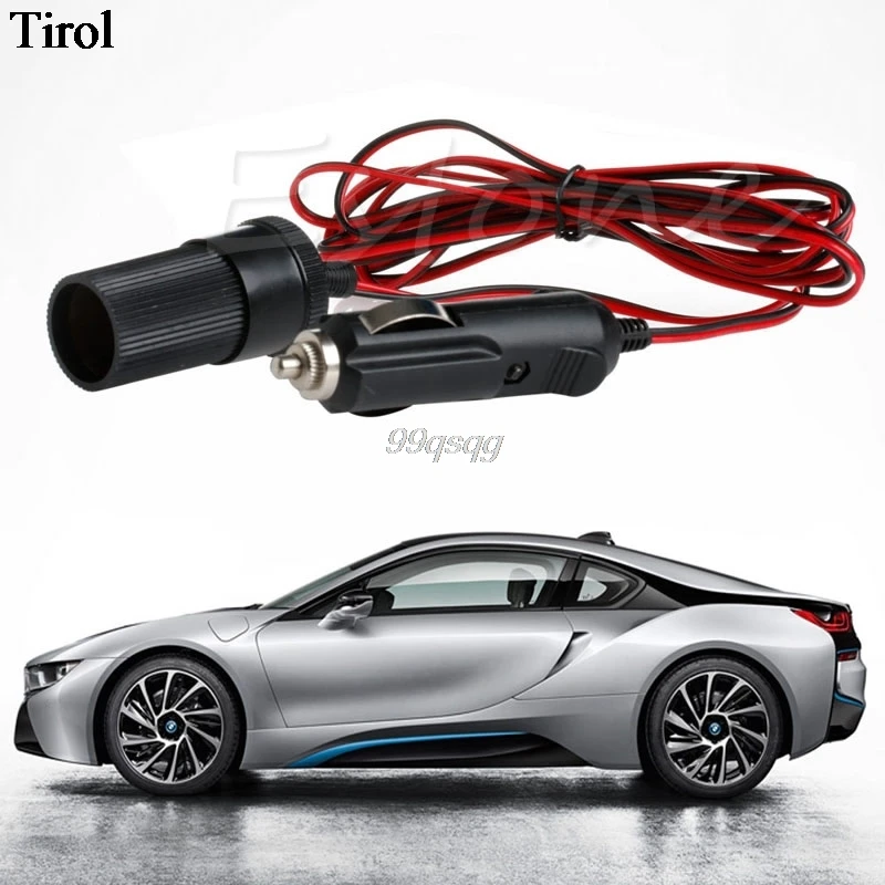 New Car Cigar Lighter DC Extension Lead Plug to Socket