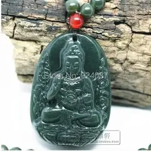 Аутентичные медальон Хотан нефрита jpendant Амитабха покровителем жизни FO Китайский Зодиак собака свинья