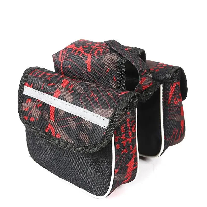 Excellent Durable Bicycle Frame Bag Cycling Front Head Top Tube Pockets Large Capacity Bike Double Pouch For Mobile Phone Small Things 5 Excellent Durable Bicycle Frame Bag Cycling Front Head Top Tube Pockets Large Capacity Bike Double Pouch For Mobile Phone Small Things 5