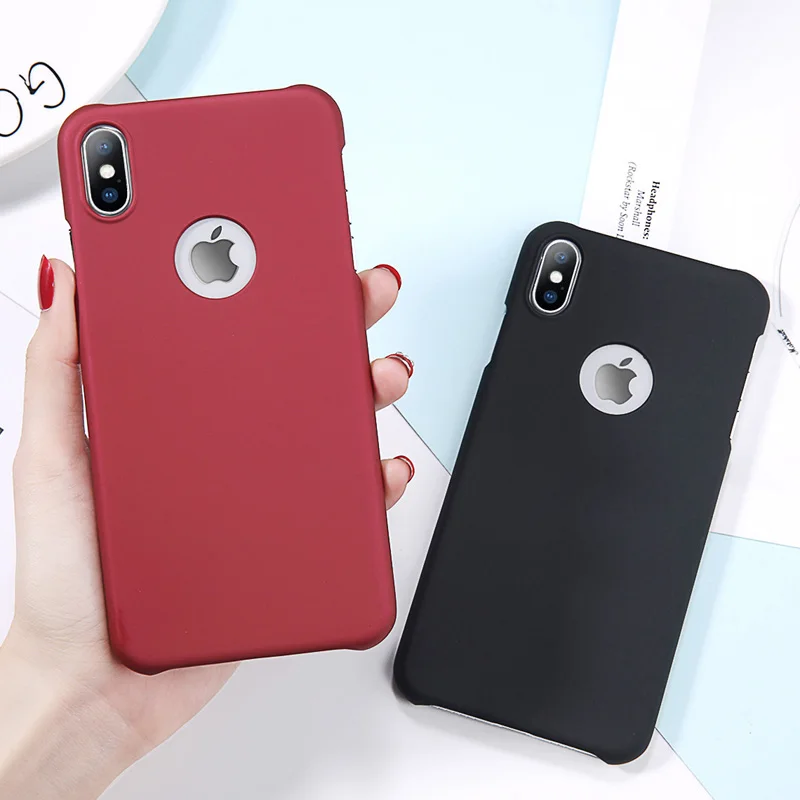 

Ottwn Phone Case For iPhone 7 6 6s Plus 5 5s SE UltraThin Frosted Hard PC Matte Back Cover Cases For iPhone X XS XR XS MAX