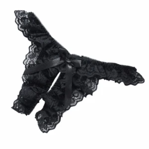 Women intimate Sexy Crotch Chastity lingerie Thong Lace girl intimate panties with open women Lingerie string Crotchless knicker