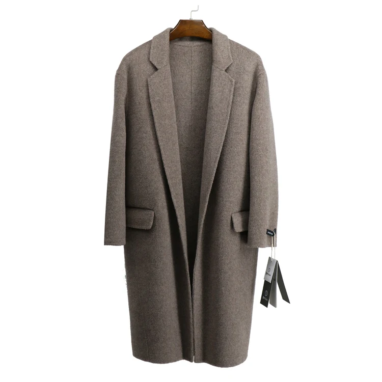 Longueur Laine Qualité De Nouveau Femelle Femmes Mode Designer La Haute 2018 À Moyen Main Manteau PZU4WUnBq