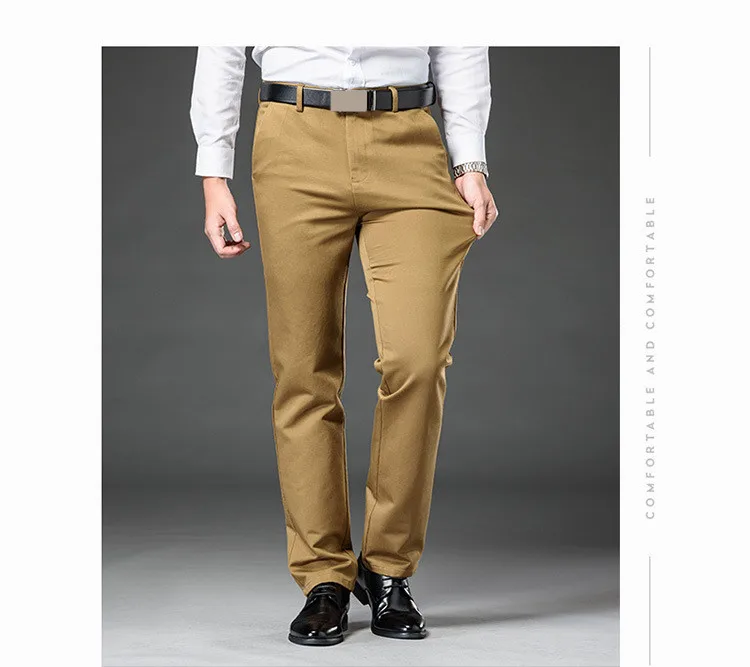 MRMT 2018 Брендовые мужские повседневные брюки свободные прямые папы брюки среднего возраста с высокой талией брюки для мужчин хлопковые брюки