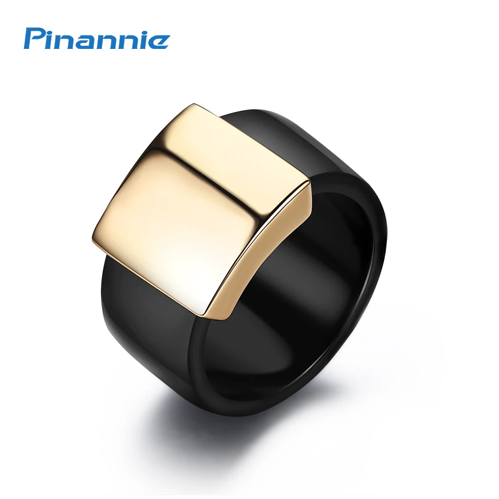Pinannie Gold/ Silver Color 18KRGP Engagement Men Rings for Women and Mens