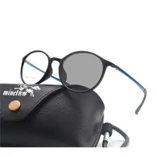 MINCL/ Модные TR90 очки для чтения дизайнерские солнцезащитные фотохромная линза Мужская овальная полная оправа очков для чтения FML