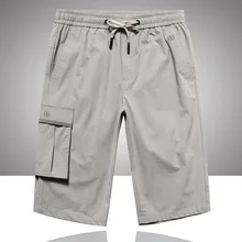 Новое поступление, Летние повседневные шорты для мужчин, тонкие свободные супер большие быстросохнущие модные шорты с эластичной резинкой на талии, большие размеры, L XL 2XL 3XL, 4XL5XL6XL