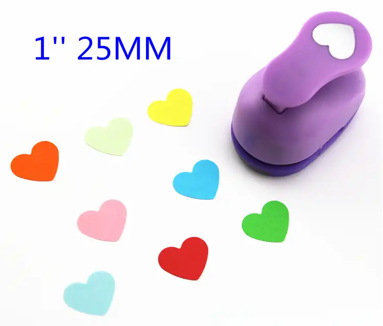 extra large paper punch 3'' 75mm heart furador paper punches for