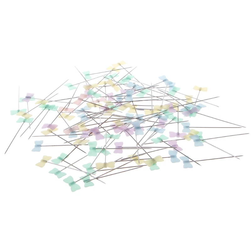 100 шт/lo100 шт нажимные булавки Бант Стиль булавки иглы для шитья стеганая маркировка