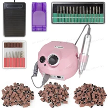 110/220V 35000 RPM Pro Electric Nail Drill File Bit Machine Manicure Kit Pro Salon Home Nail Tools Set