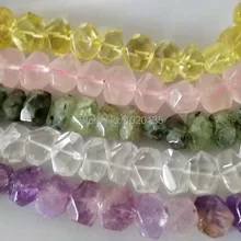 Россыпью бусины барокко Граненый Аметист/Пренит/Розовый кварц/лимон 15*20 мм для изготовления ювелирных изделий ожерелье 15 дюймов FPPJ
