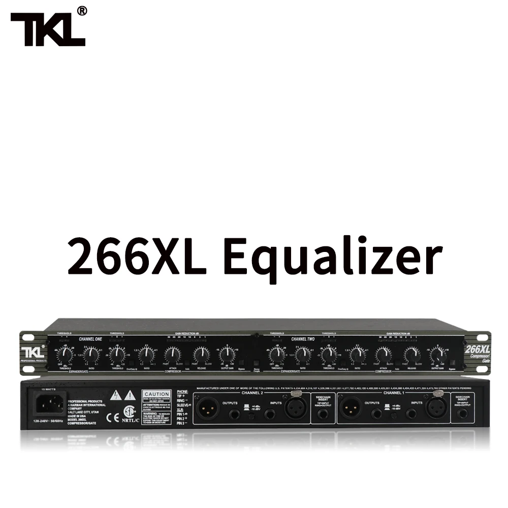 

professional-grade dual-channel compression limiter EQ balanced mixer anti-howling stage performance to prevent excessive sig