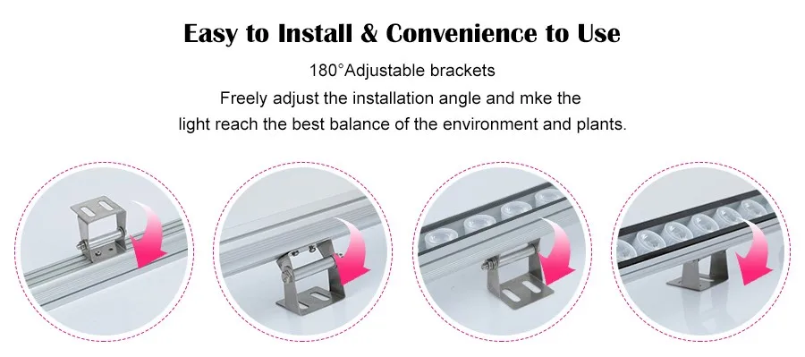 Barra de Luz para Estufa Planta de Crescimento da Flor w à Prova Dwaterproof Água Led Crescer Jardim Interior Comercial Vegetal Luzes 108 uv ir 23 grow light bar